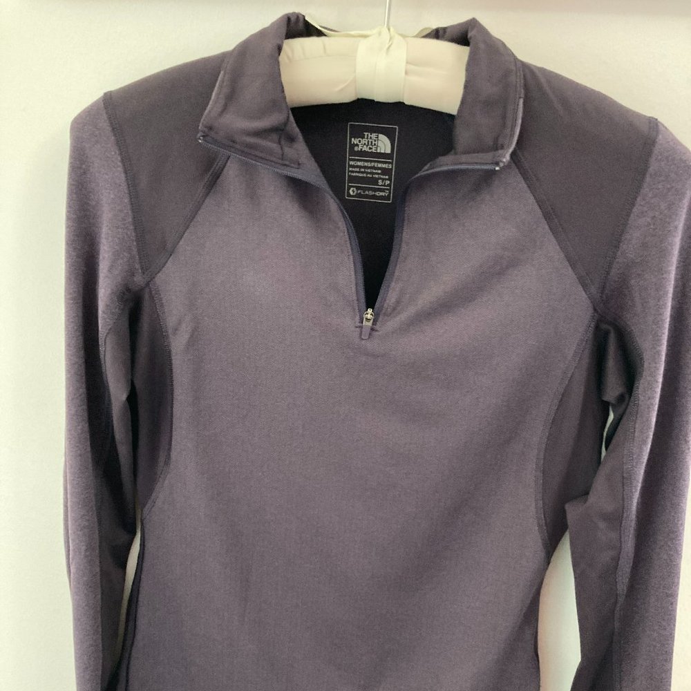 North Face half zip pullover purple size small